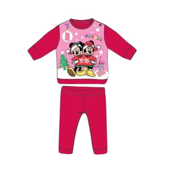 PIGIAMA NEONATO IN COTONE FELPATO DISNEY ELLEPI WI4282